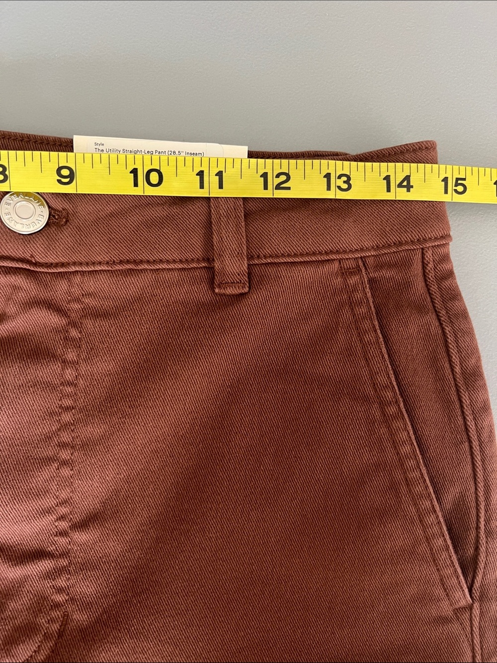 New Everlane THE UTILITY STRAIGHT-LEG PANT in Rosewood Size 6L - Picture 9 of 14